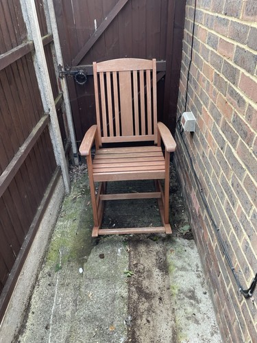 Wooden rocking chair - chair, can