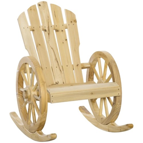 Outsunny wooden adirondack - wooden,