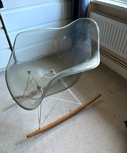 Clear acrylic armless - acrylic, rocking