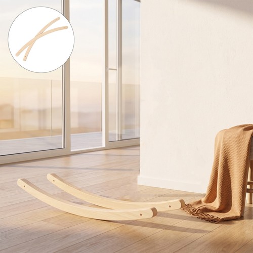 Light brown wood rocker - brown,