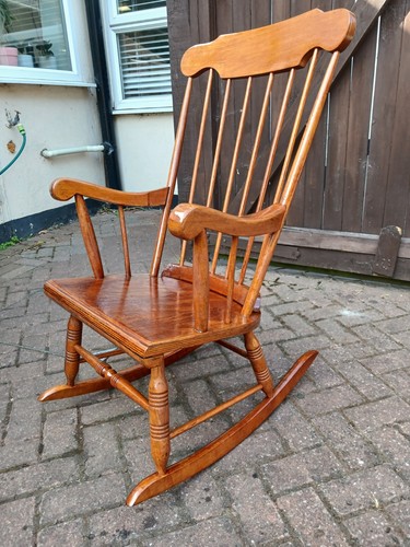 Wooden rocking chair - rocking,