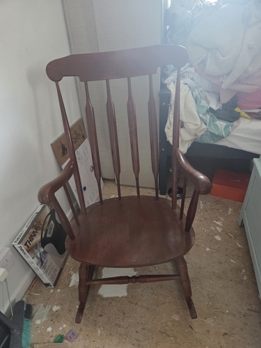 Wooden rocking chair - wooden, chair.