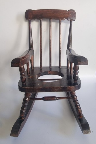Vintage small wooden rocking - vintage,