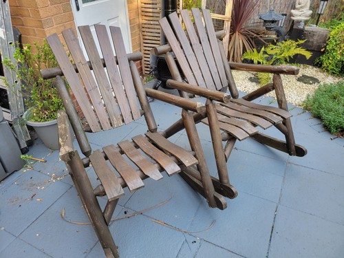 Wooden garden rocking - wooden,