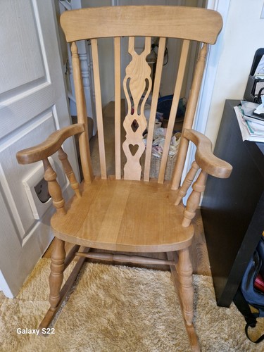 Wooden rocking chair - rocking,