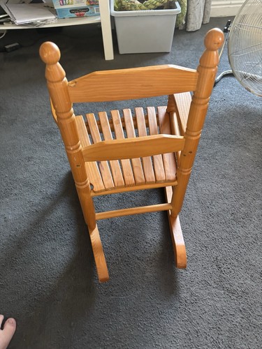 Child wooden rocking - wooden, chair
