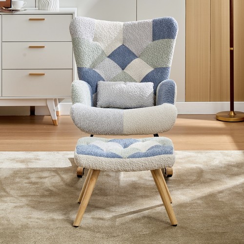 Boucle nursing rocking chair - boucle,