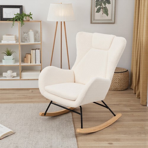Boucle nursing rocking chair - rocking,