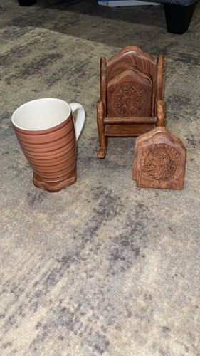 Vintage hand carved wooden - hand,