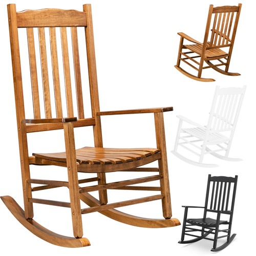 Wooden rocking chair - rocking, porch