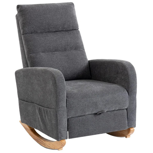Rocking chair with - with, retractable