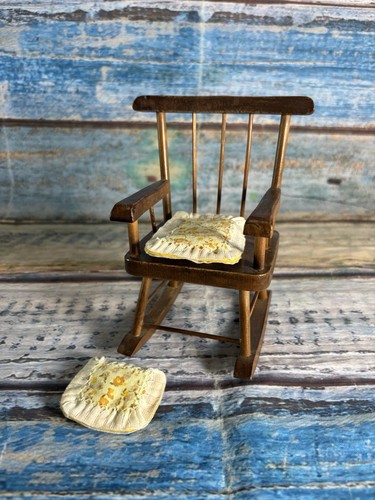 Vintage wooden doll rocking - wooden,