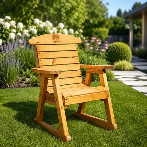 Wooden garden rocking - wooden,