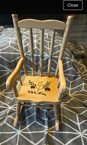 Miniature wooden rocking - miniature,