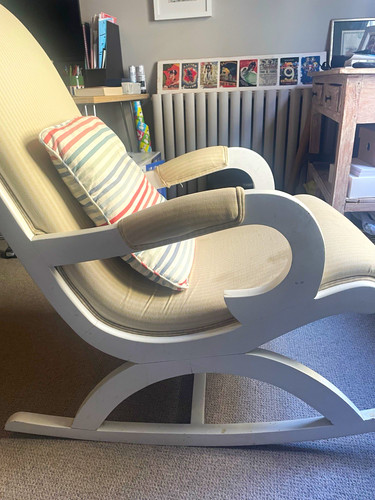 Beige fabric upholstered - beige,