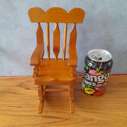 Vintage small wooden rocking - wooden,