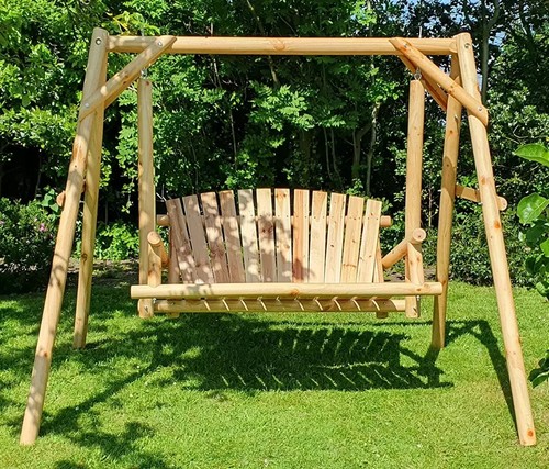 Rustic swing bench outdoor - rustic,