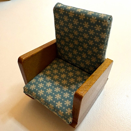 Vintage dollhouse wooden - vintage,