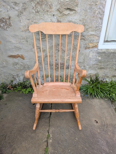 Vintage wooden rocking - rocking,