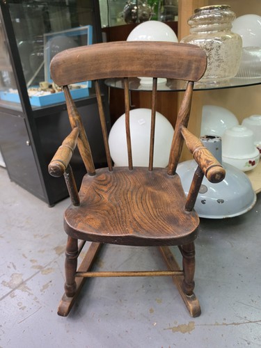 Vintage childs wooden rocking - vintage,