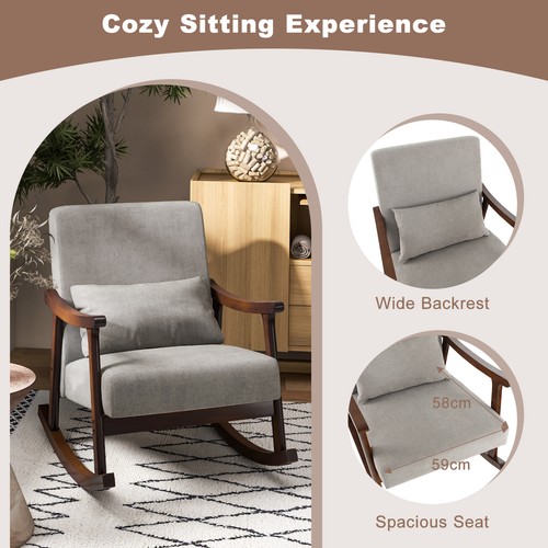 Wooden rocking accent chair - accent,