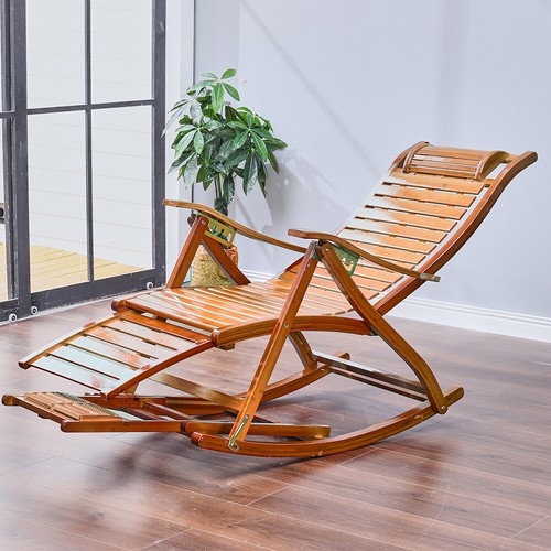 Folding bamboo recliner wooden - folding,